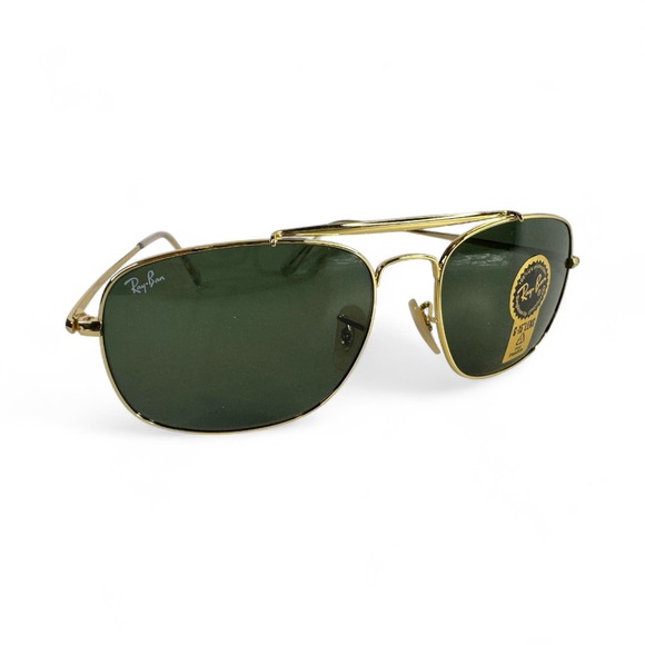 Ray-Ban RB 3560 The Colonel Sunglasses with Green Lenses - Picture 1 of 14